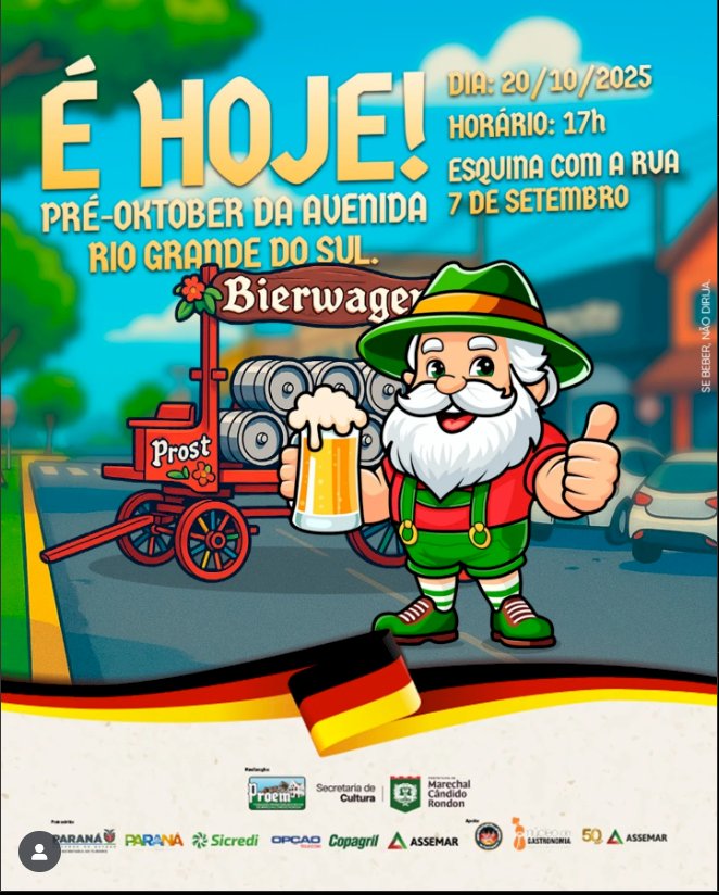 Pré-Oktoberfest na avenida Rio Grande do Sul acontece nesta segunda-feira