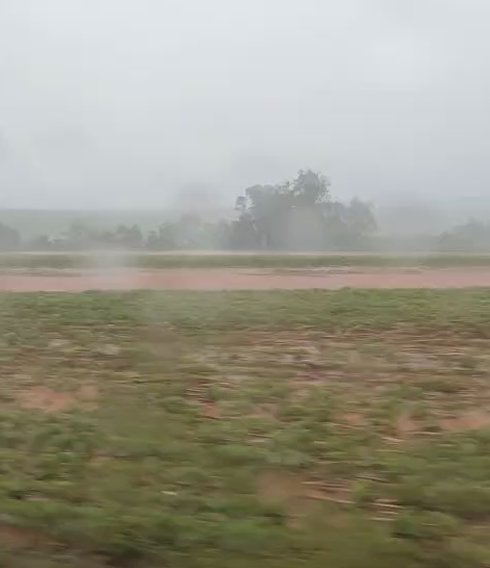 Pluviômetros  registram volumes, que variaram entre 95 mm e 150 mm, na região