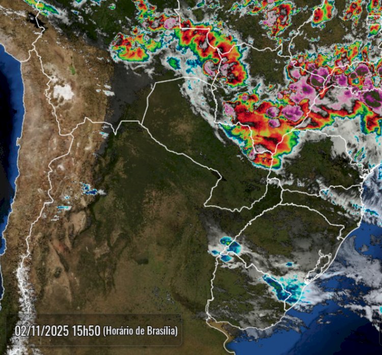 Sistema frontal trás a chuva de volta neste final de domingo dia 02 na microrregião de  Marechal Cândido Rondon.