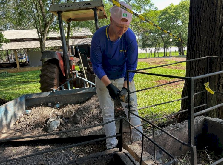 Área de Lazer Mathias Weber recebe melhorias para o Torneio Internacional de Pesca