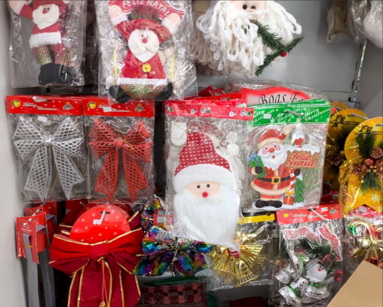 Comércio de Marechal Rondon já entra no clima do Natal com grande variedade em artigos de decoração