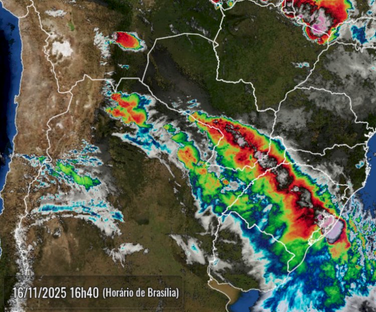 Frente fria traz risco de tempestades severas ao Paraná neste domingo, alerta Simepar