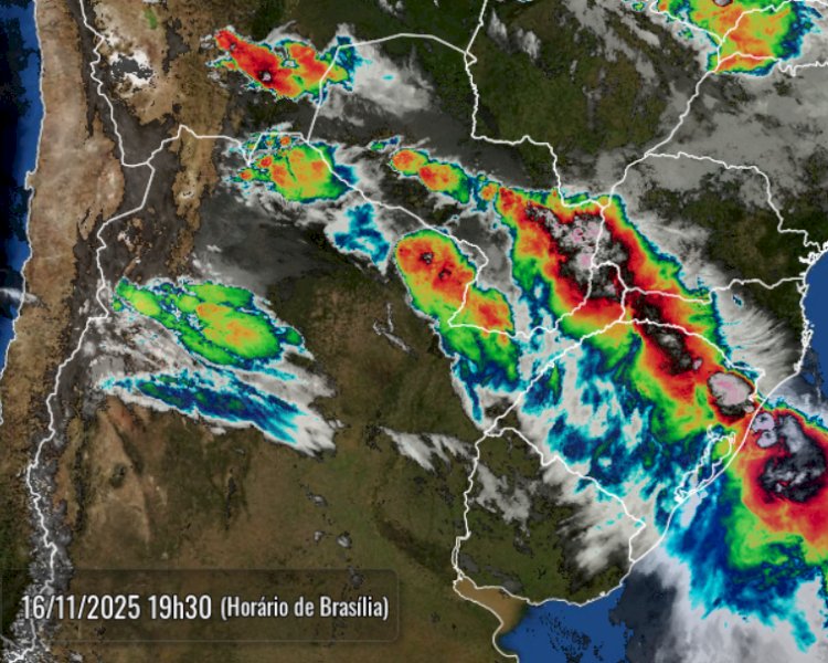 Conforme previsão; Frente Fria já Chegou na Costa Oeste do Paraná