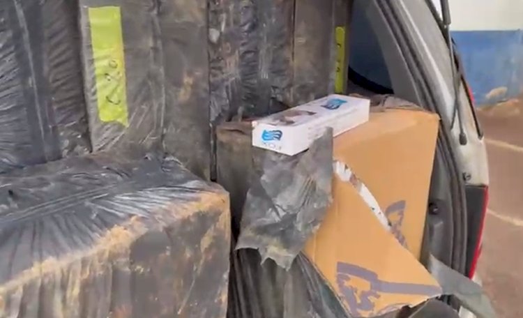 PRF apreende veículo com 10 mil maços de cigarros contrabandeados na região de Toledo