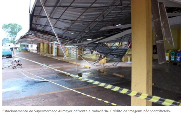 Tornado  em Marechal Cândido Rondon  completa 10 anos nesta quarta-feira dia 19 de novembro