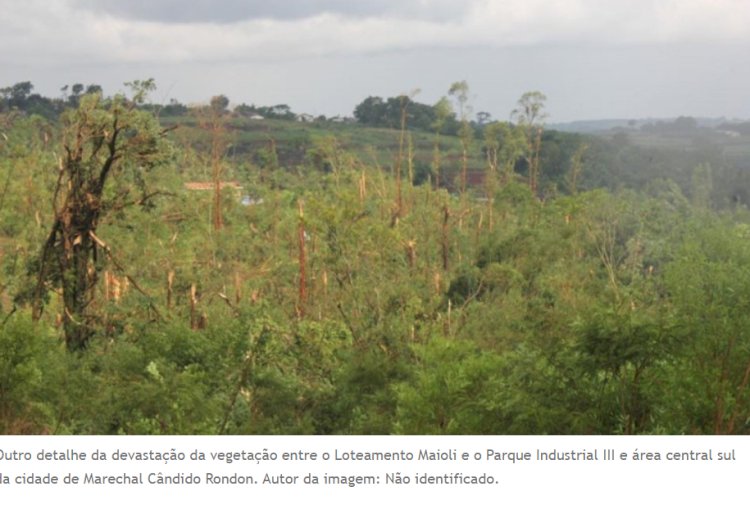 Tornado  em Marechal Cândido Rondon  completa 10 anos nesta quarta-feira dia 19 de novembro