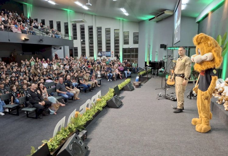 Formatura do Proerd celebra compromisso com a prevenção em Marechal Cândido Rondon