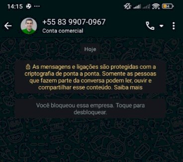 Golpistas utilizam número desconhecido para se passar por jornalista profissional  de Nova Santa Rosa