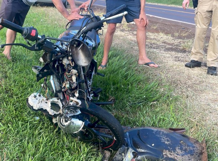 Motociclista morre após acidente na PR-317 em Santa Helena; motorista do carro é preso por embriaguez