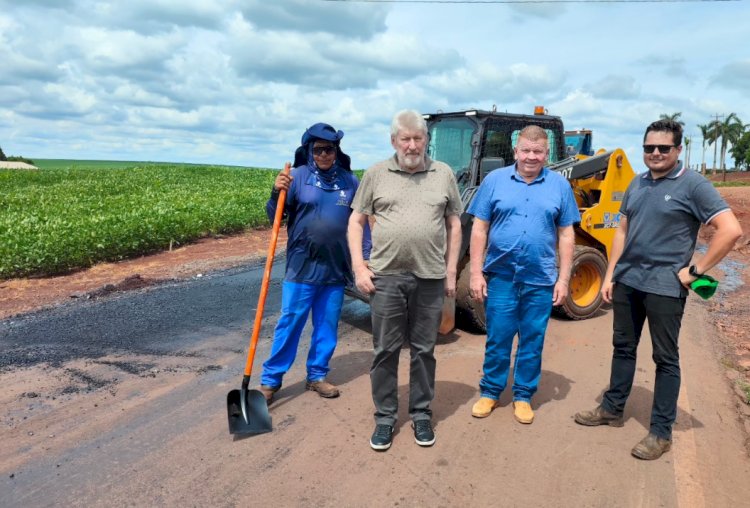 Retomadas as obras na rodovia entre Alto Santa Fé e Santa Rita do Oeste