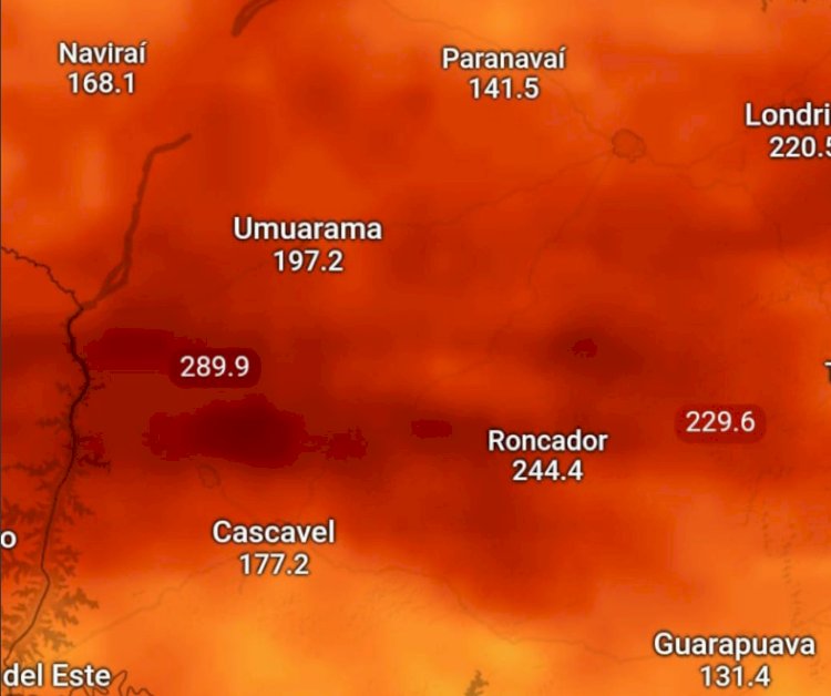 ATUALIZADO:  Já choveu conforme estava previsto e deve chover mais durante a noite na Microrregião de  Marechal  Rondon