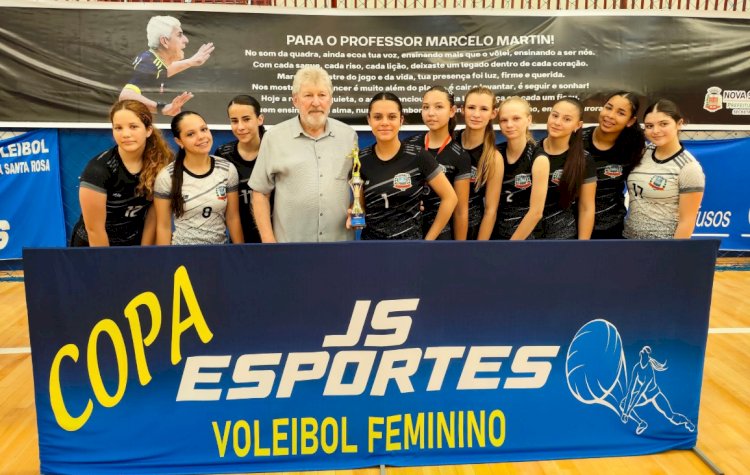 Nova Santa Rosa conquista título geral no Sub-14 e Sub-17 da Copa Marcelo Martin de Voleibol