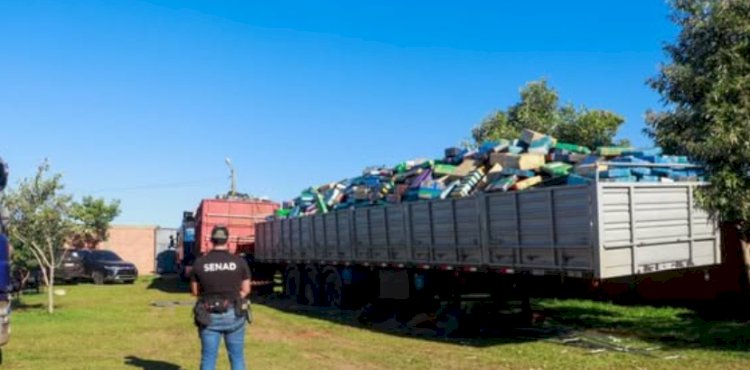 Comboio do tráfico apreendido no Paraguai transportava 89 toneladas de maconha e passa por 11 delegacias sem ser parado