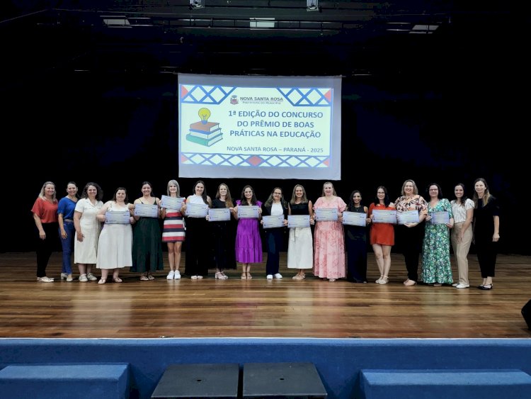 Premiação do 1º Concurso de Boas Práticas na Educação reúne comunidade no Teatro Municipal Gustavo Fischer