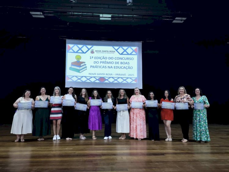 Premiação do 1º Concurso de Boas Práticas na Educação reúne comunidade no Teatro Municipal Gustavo Fischer