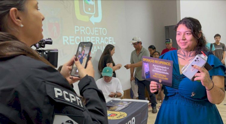 PCPR devolve 1.150 celulares recuperados pelo Projeto Recuperacel em 2025  SUBTÍTULO: