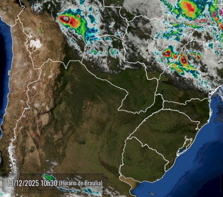 Previsão do tempo indica para hoje (13),  52% com chance  de  chuva a noite na microrregião de Marechal Rondon