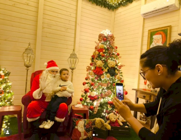 Casinha do Papai Noel recebe visitas até 21 de dezembro em Marechal Cândido Rondon